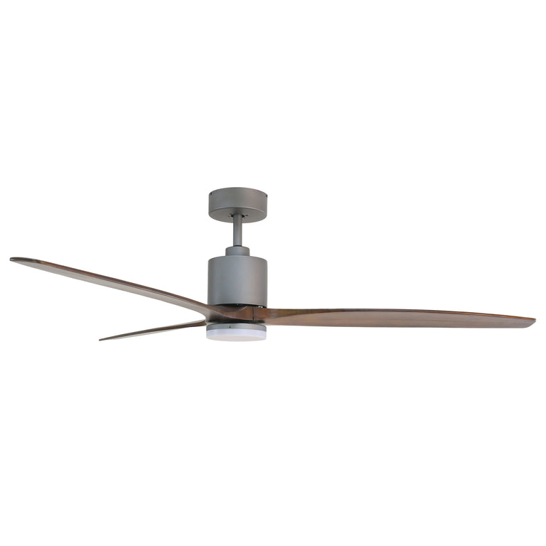 Maison Elite Tripolo 72 In. Voice Activated Smart Ceiling Fan in Titanium Body & Black Walnut Wood Blade, CF00272-TTR