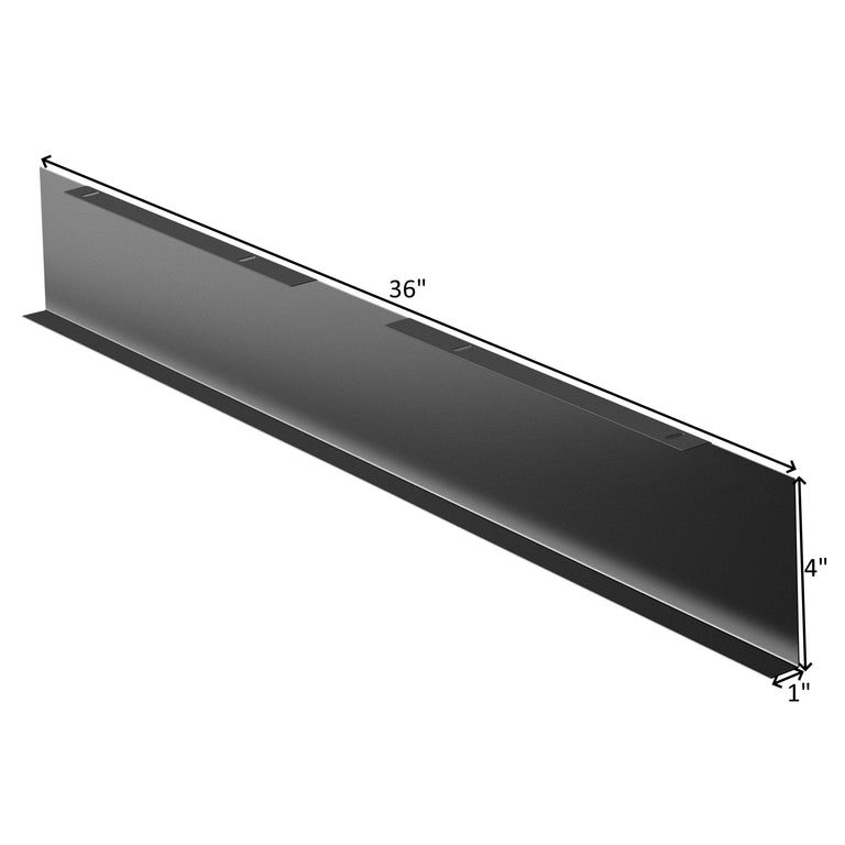 Fotile 4 Inch Black Stainless Steel Decorative Plate for 36 Inch Slant Series, USRHSV36DP04BL