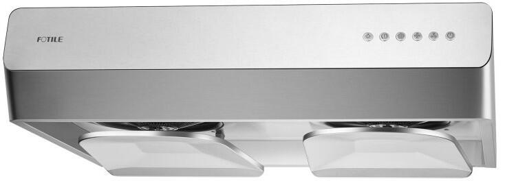 Fotile Package 30 Inch Cooktop and 30 Inch Under Cabinet Range Hood in Silver Gray, 800CFM, AP-GLS30501-6