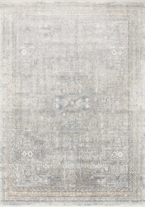 Loloi Rugs Gemma Collection Rug in Silver, Multi - 3'7" x 5'