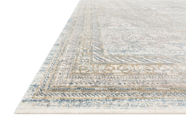 Loloi Rugs Gemma Collection Rug in Silver, Multi - 3'7" x 5'