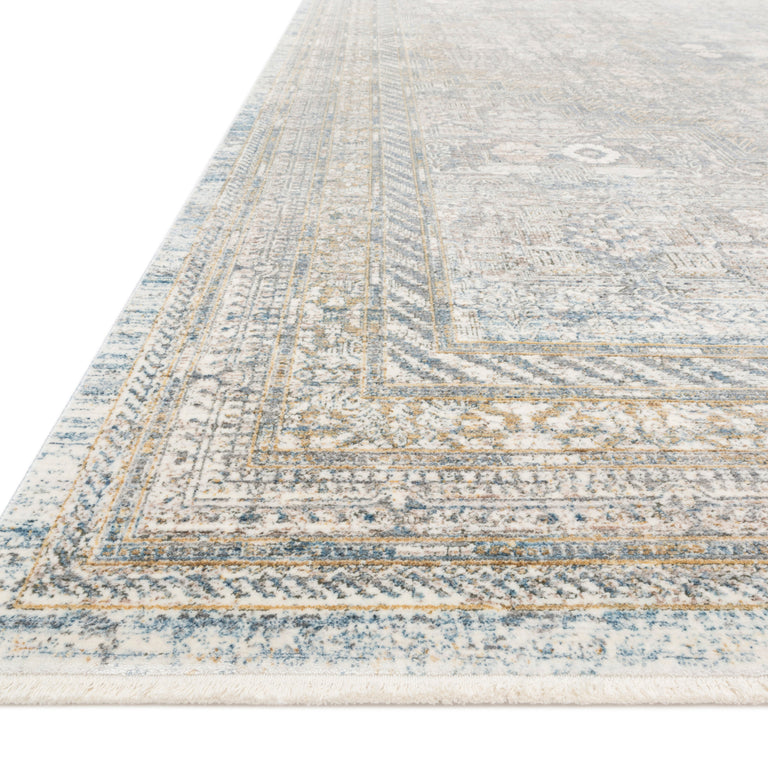 Loloi Rugs Gemma Collection Rug in Silver, Multi - 5' x 7'3"