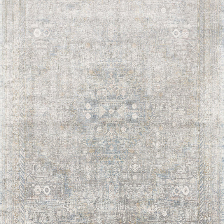 Loloi Rugs Gemma Collection Rug in Silver, Multi - 5' x 7'3"