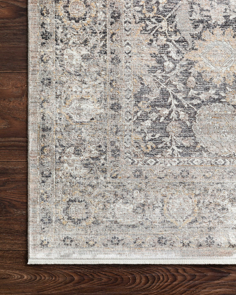 Loloi Rugs Gemma Collection Rug in Charcoal, Sand - 5' x 7'3"