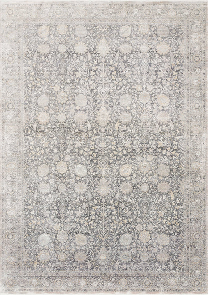 Loloi Rugs Gemma Collection Rug in Charcoal, Sand - 2'8" x 10'