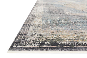 Loloi Rugs Gemma Collection Rug in Charcoal, Multi - 3'7" x 5'