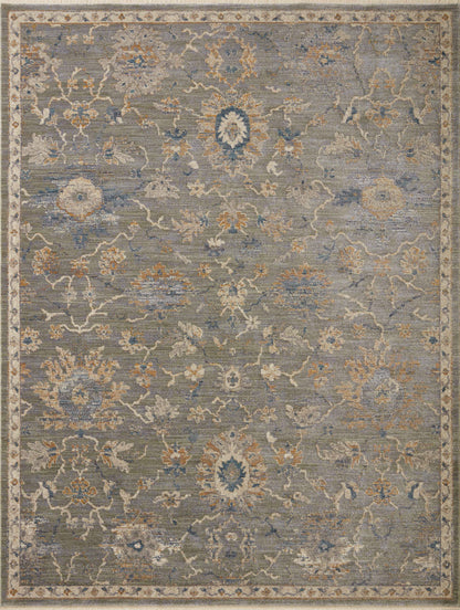 Loloi Rugs Giada Collection Rug in Sage, Gold - 6'3" x 9'