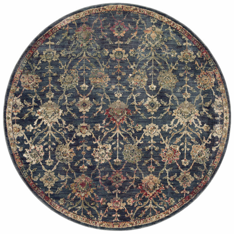 Loloi Rugs Giada Collection Rug in Navy, Multi - 7'10" x 10'