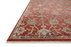 Loloi Rugs Giada Collection Rug in Red, Multi - 7'10" x 7'10"