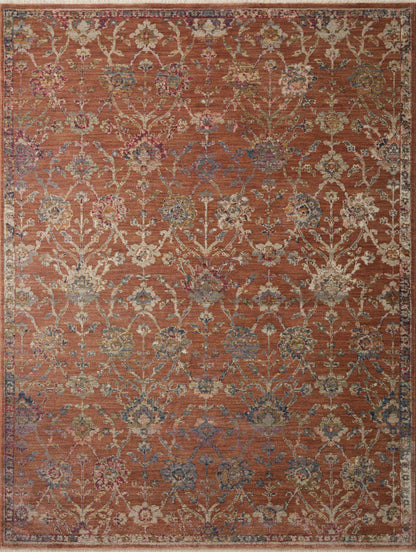 Loloi Rugs Giada Collection Rug in Terracotta, Multi - 11'6" x 15'6"