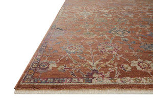 Loloi Rugs Giada Collection Rug in Terracotta, Multi - 10'0" x 14'0"