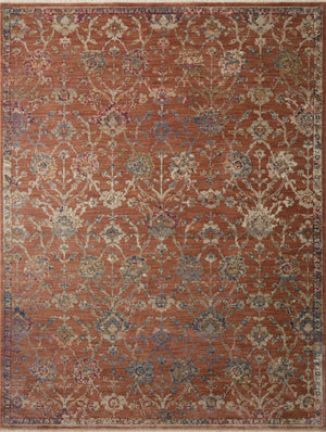 Loloi Rugs Giada Collection Rug in Terracotta, Multi - 10'0" x 14'0"