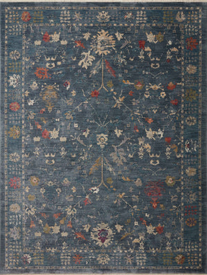 Loloi Rugs Giada Collection Rug in Denim, Multi - 6'3" x 9'