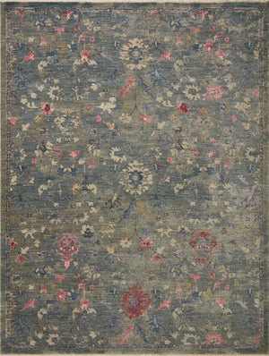 Loloi Rugs Giada Collection Rug in Lagoon, Multi - 6'3" x 9'