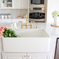 Kingston Brass 30 In. Apron Front Farmhouse Single Bowl Kitchen Sink, Matte White, GKFA301810BC