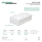 Kingston Brass 36 In. Double Bowl Farmhouse Kitchen Sink, Matte White, GKFA361810SQD