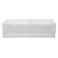 Kingston Brass 36 In. Double Bowl Farmhouse Kitchen Sink, Matte White, GKFA361810SQD