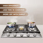 Fotile 30 in. Stainless Steel Dropin Cooktop with 5 Gas Burners, GLS30501