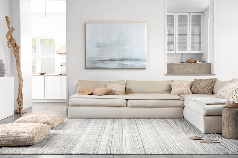 Loloi Rugs Haven Collection Rug in Silver, Blue - 9'6" x 13'6"