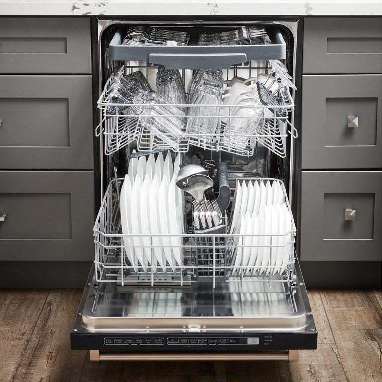 Thor Kitchen Appliance Package - 36 In. Gas Range, Range Hood, Microwave Drawer, Refrigerator with Water and Ice Dispenser, Dishwasher, Wine Cooler, AP-TRG3601-C-10