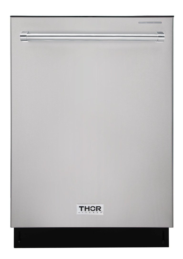 Thor Kitchen Package - 30" Gas Range, Range Hood, Refrigerator with Water and Ice Dispenser, Dishwasher, AP-HRG3080U-10