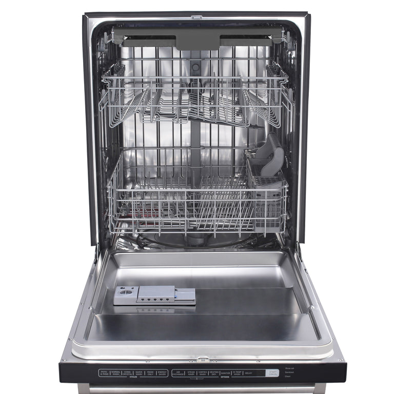 Thor Kitchen Appliance Package - 30 In. Electric Range, Microwave Drawer, Refrigerator with Water and Ice Dispenser, Dishwasher, AP-TRE3001-12