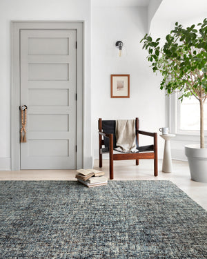 Loloi Rugs Harlow Collection Rug in Denim, Charcoal - 8'6" x 12'