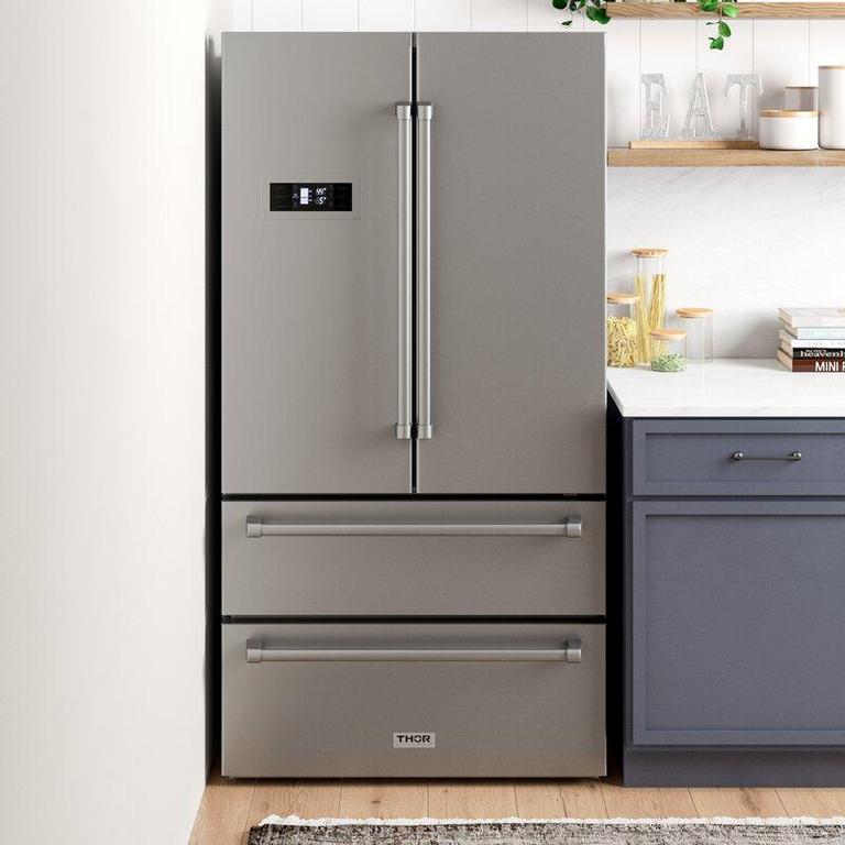 Thor Kitchen Package - 30" Gas Range, Range Hood, Refrigerator & Dishwasher, AP-HRG3080U-W-2