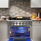 THOR Kitchen 36 in. 5.2 cu. ft. Professional Propane Gas Range in Stainless Steel, HRG3618ULP