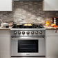 Thor Kitchen 36 in. 5.2 cu. ft. Professional Natural Gas Range in Stainless Steel, HRG3618U | Premium Home Source