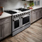 THOR Kitchen 48 in. 6.7 cu. ft. Professional Propane Gas Range in Stainless Steel, HRG4808ULP