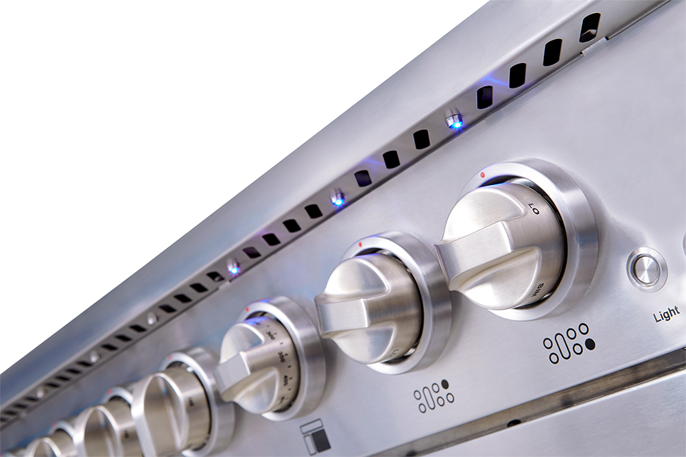 Thor Kitchen 48 in. 6.7 cu. ft. Professional Natural Gas Range in Stainless Steel, HRG4808U | Premium Home Source