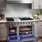 THOR Kitchen 48 in. 6.7 cu. ft. Professional Propane Gas Range in Stainless Steel, HRG4808ULP