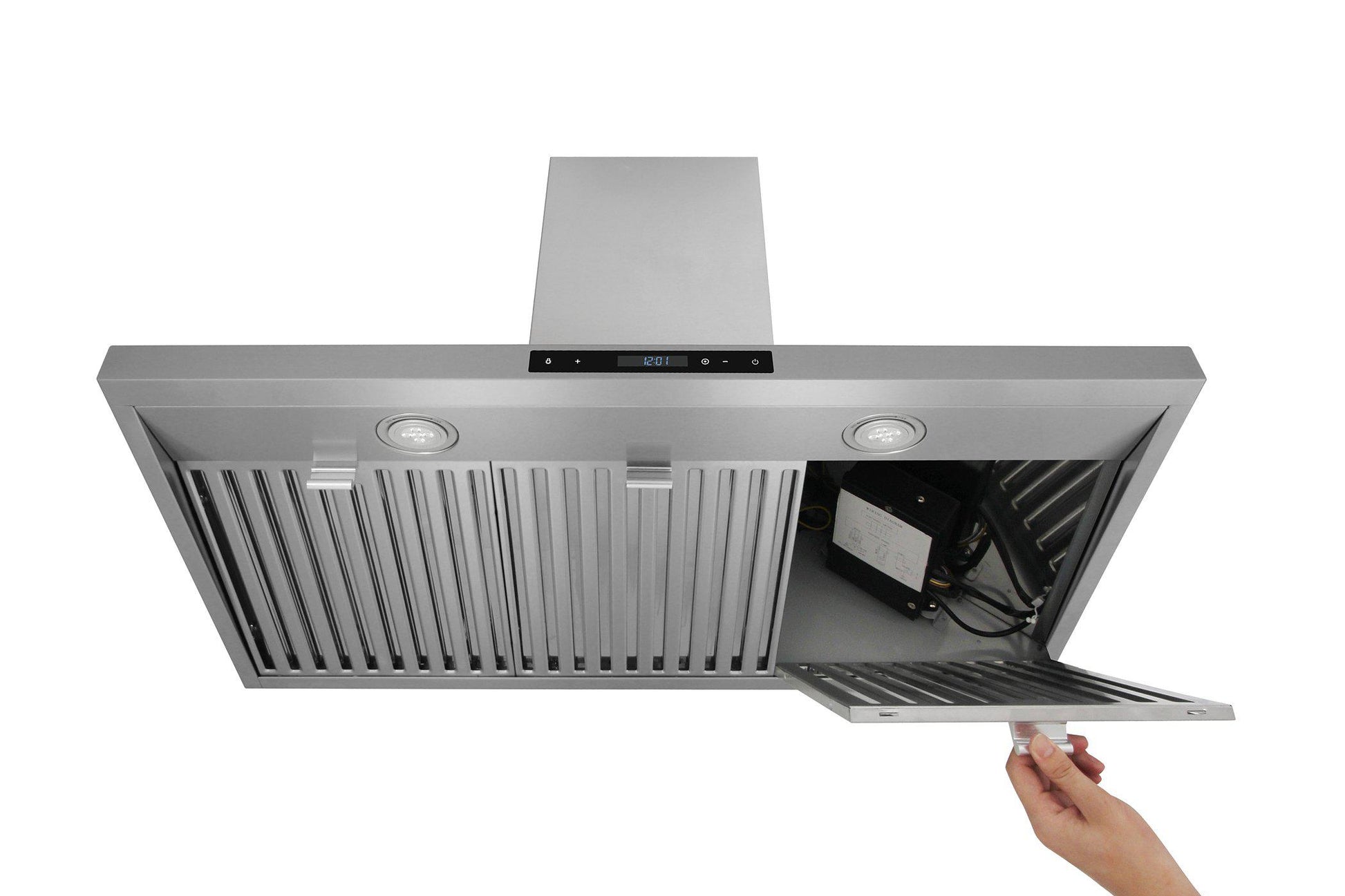 Thor Kitchen 36 in. Wall Mount LED Light Range Hood in Stainless Steel, HRH3607 | Premium Home Source