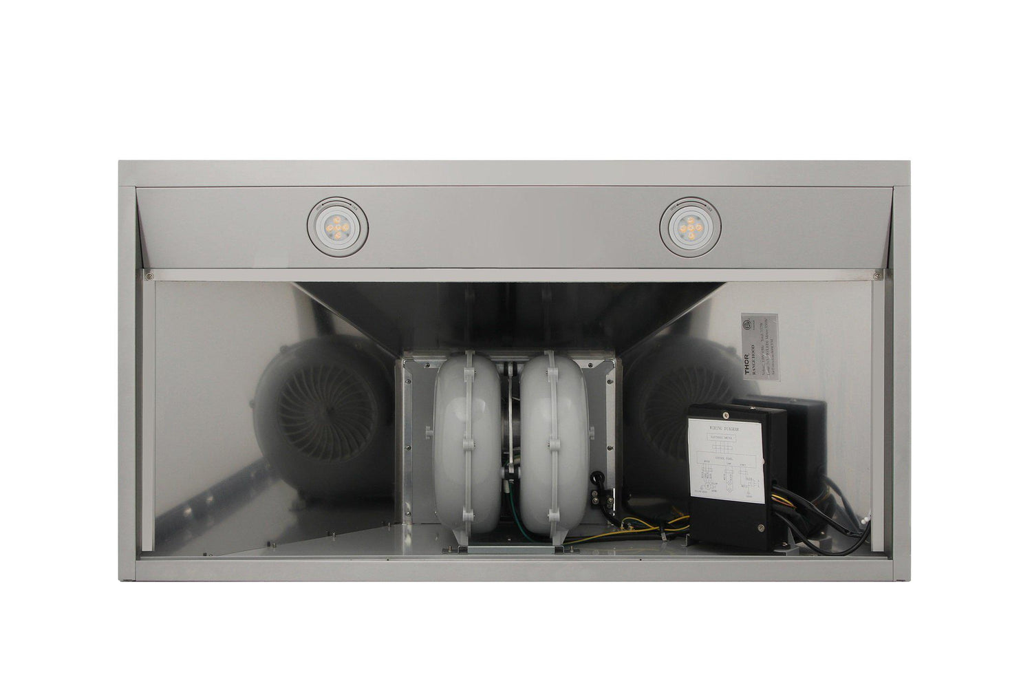 Thor Kitchen 36 in. Wall Mount LED Light Range Hood in Stainless Steel, HRH3607 | Premium Home Source