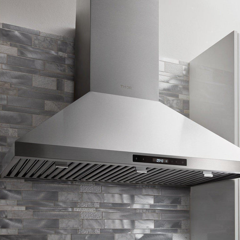 Thor Kitchen Appliance Package - 30 in. Propane Gas Range, Range Hood, Microwave Drawer, Refrigerator, Dishwasher, Wine Cooler, AP-LRG3001ULP-8