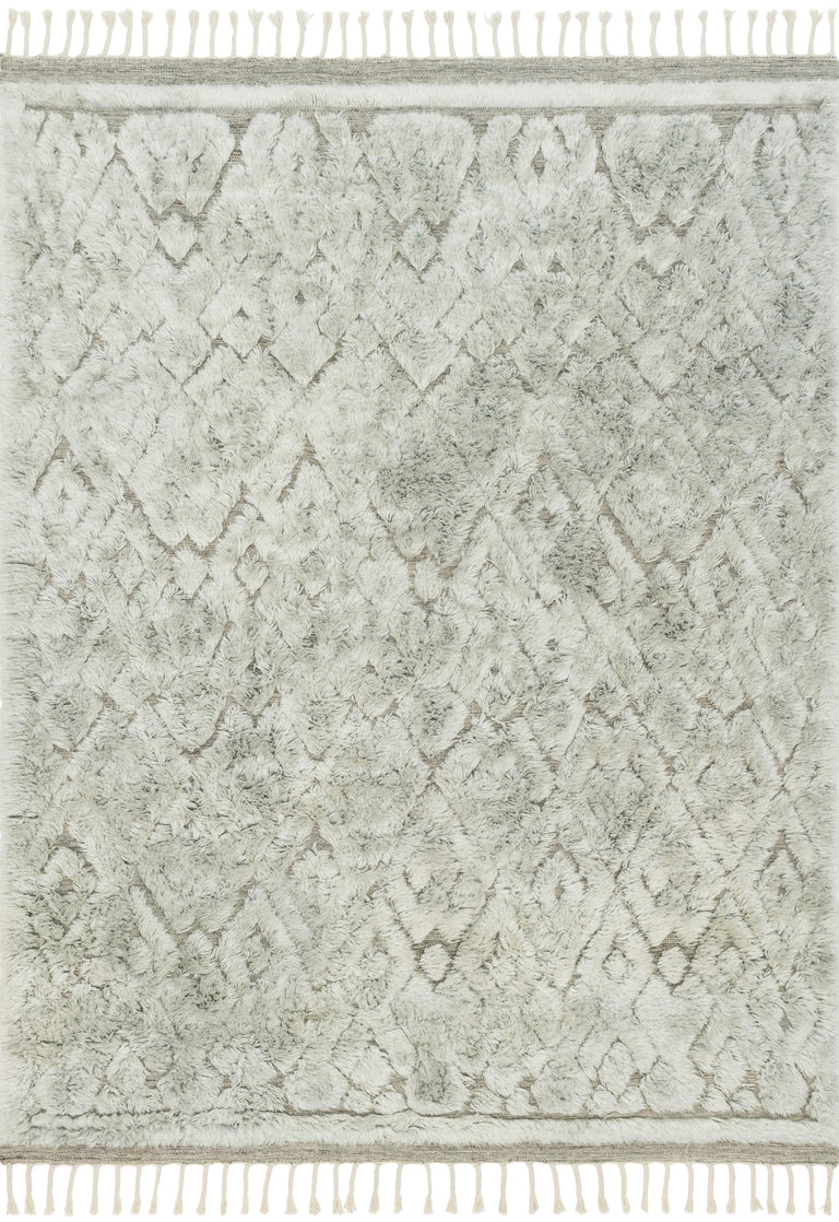 Loloi Rugs Hygge Collection Rug in Grey, Mist - 7'9" x 9'9"
