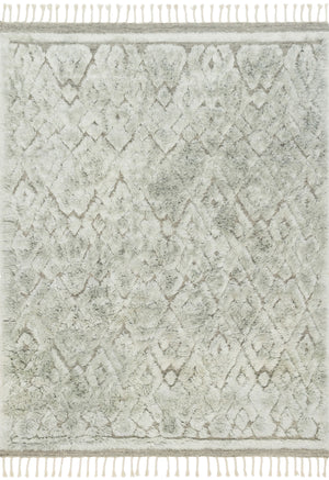 Loloi Rugs Hygge Collection Rug in Grey, Mist - 5'6" x 8'6"