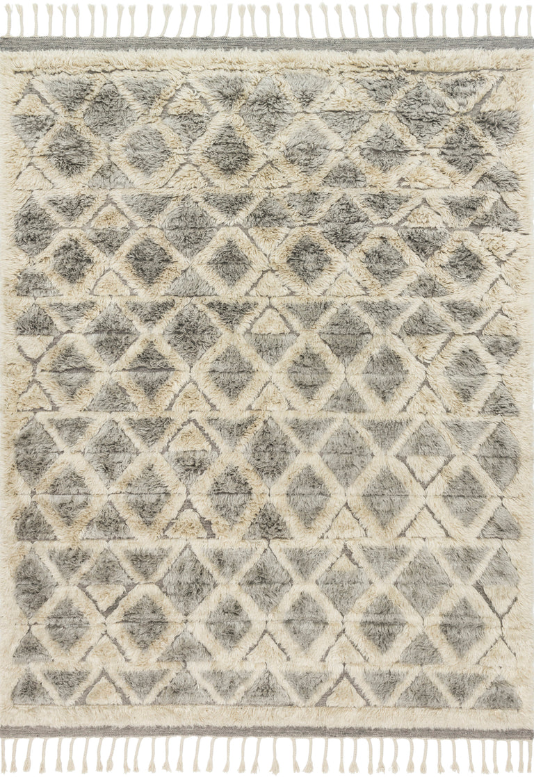 Loloi Rugs Hygge Collection Rug in Smoke, Taupe - 7'9" x 9'9"