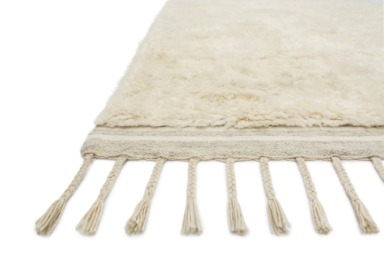 Loloi Rugs Hygge Collection Rug in Oatmeal, Ivory - 7'9" x 9'9"