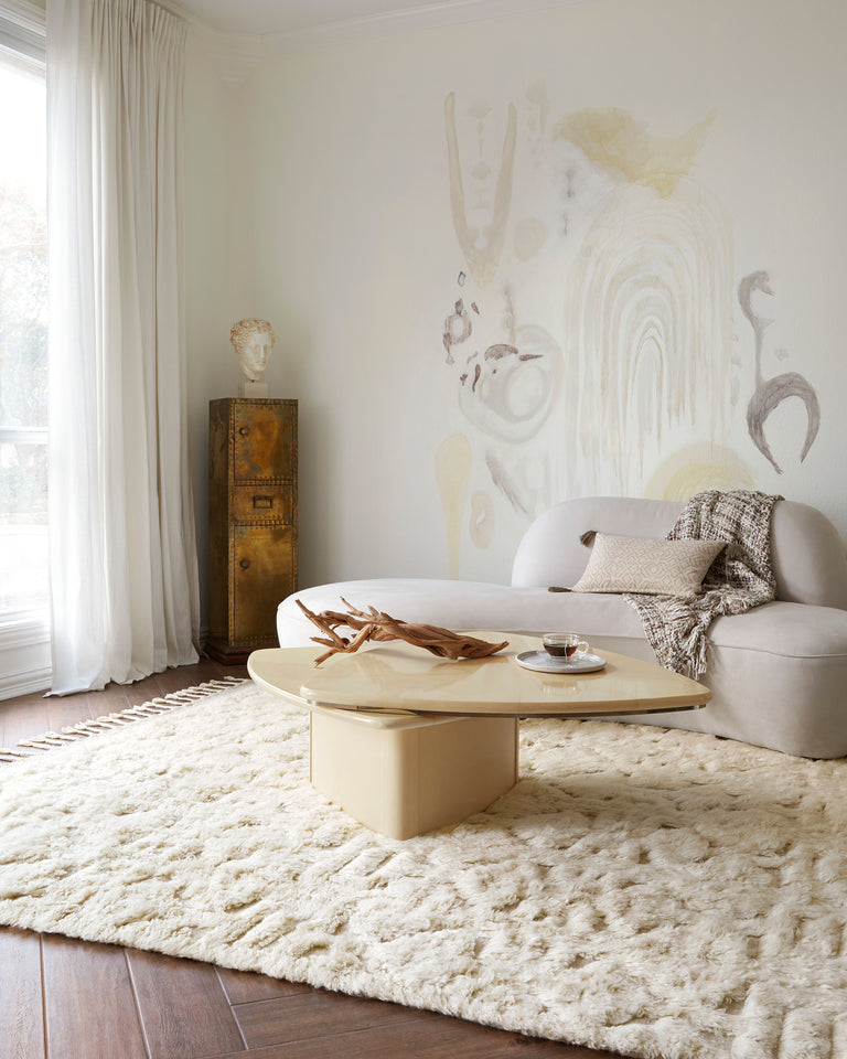 Loloi Rugs Hygge Collection Rug in Oatmeal, Ivory - 8'6" x 11'6"