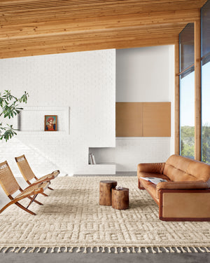 Loloi Rugs Hygge Collection Rug in Oatmeal, Sand - 9'6" x 13'6"