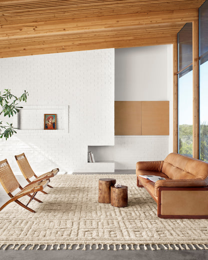 Loloi Rugs Hygge Collection Rug in Oatmeal, Sand - 8'6" x 11'6"