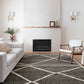 Loloi Rugs Iman Collection Rug in Beige, Charcoal - 8'6" x 11'6"