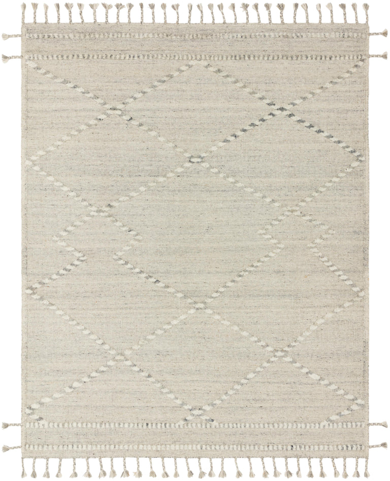 Loloi Rugs Iman Collection Rug in Ivory, Lt. Grey - 4'0" x 6'0"
