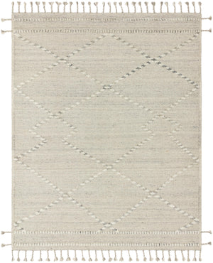 Loloi Rugs Iman Collection Rug in Ivory, Lt. Grey - 4'0" x 6'0"