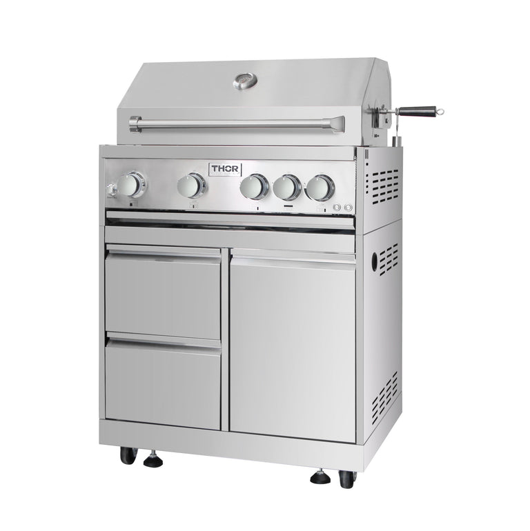 Thor Kitchen 32 in. Built-In Liquid Propane Grill, MK04SS304