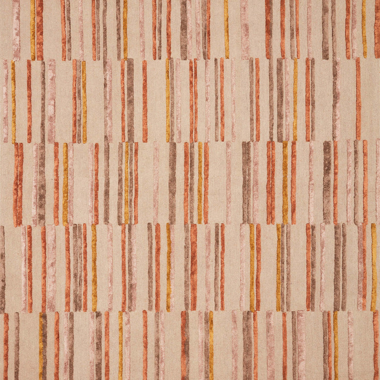 Loloi Rugs Jamila Collection Rug in Oatmeal, Santa Fe Spice - 7'9" x 9'9"