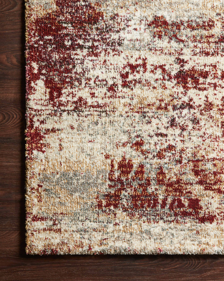Loloi Rugs Jasmine Collection Rug in Dove, Rust - 11'6" x 15'