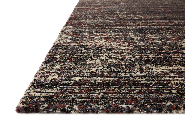 Loloi Rugs Jasmine Collection Rug in Midnight, Bordeaux - 9'6" x 13'